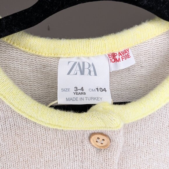 💜 2 for 30 💜 Zara Beige Neutral Knit Dress - Picture 3 of 4